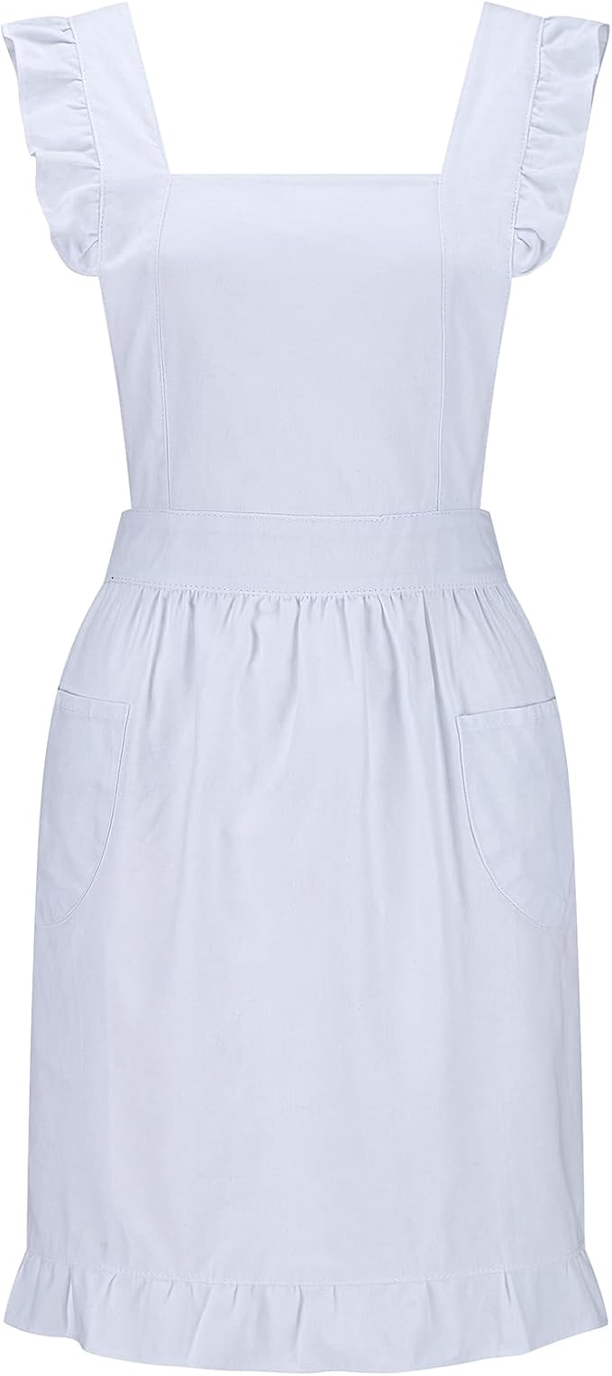 Hyzrz Retro Adjustable Ruffle Aprons by Hyzrz