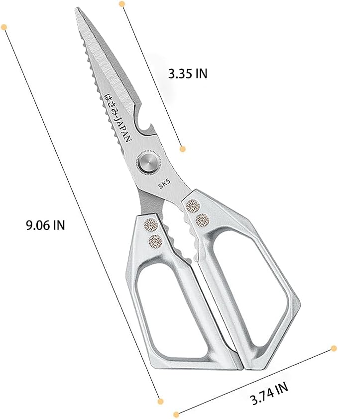 Multi-Purpose Rust Proof Kitchen Shears, Heavy Duty Meat Scissors, Dishwasher - Image 2