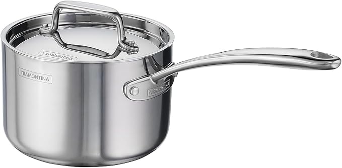 Tramontina Utsava Tri-Ply Clad Stainless Steel 2.2-Quart Sauce Pan - Image 7