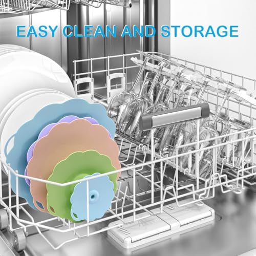 10 Pack Silicone Lids, 5 Sizes