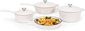 QuliMetal Nonstick Enameled Cast Iron Cookware Set, 4-Pcs Pots and Pans by QuliMetal