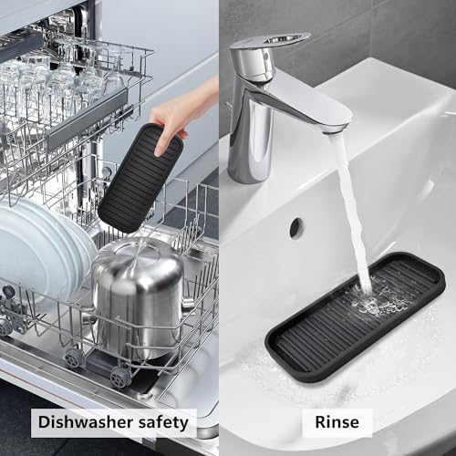 Silicone Kitchen Sponge Holder with Soap Tray