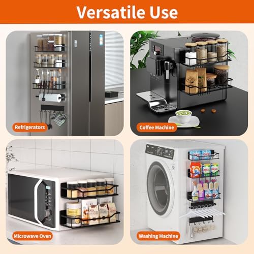 5-Pack Magnetic Shelf Laundry Organizer for Washing Machine
