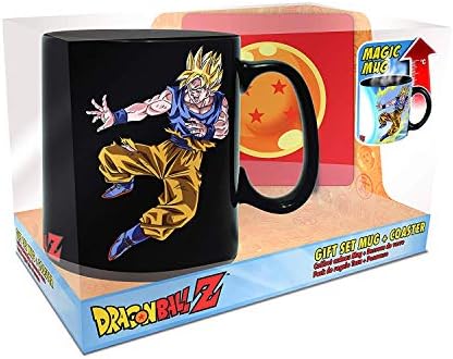ABYSTYLE Dragon Ball Z Goku vs Buu Heat Change Mug and Coaster Dragon
