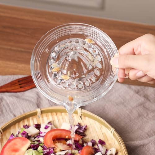 Glass Manual Lemon Juicer with Pour Spout