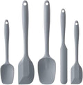 Silicone Spatula Set, 5 Piece Food Grade Rubber Spatulas by Hoewina