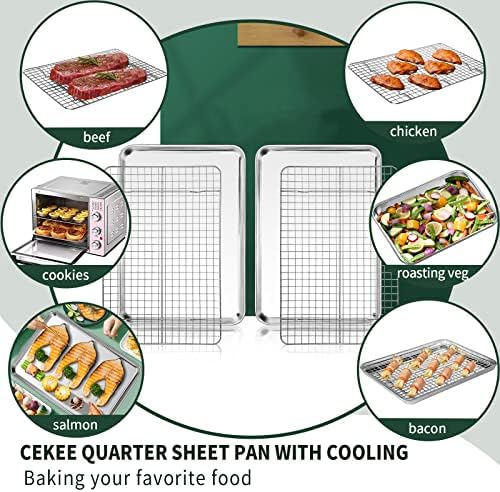 Quarter Sheet Pan with Cooling Rack Set