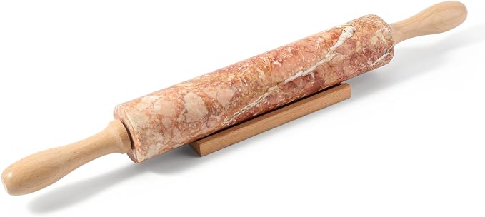 Koville Marble Rolling Pin, Non-Stick Polished Dough Roller, Pie Crust by Koville