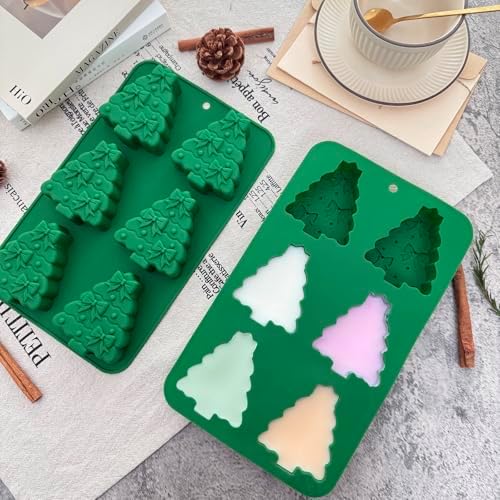 Christmas Tree Silicone Molds 2 Pack Christmas Chocolate Molds for