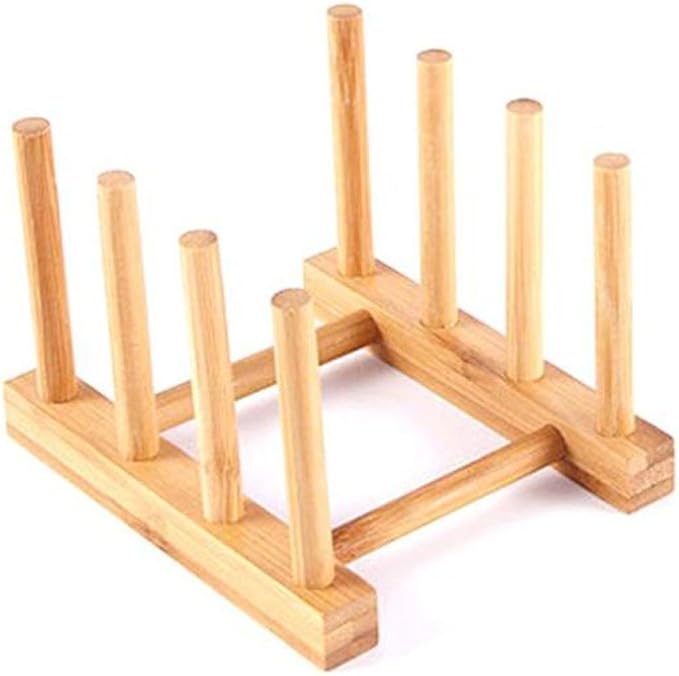 YWSHF Bamboo Wooden Dish Rack Dishes Drainboard Drying Drainer Storage Holder by YWSHF