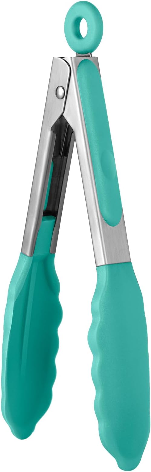 600ºF Heat Resistant Kitchen Tong: U-Taste 7in Silicone Cooking Tong by U-Taste
