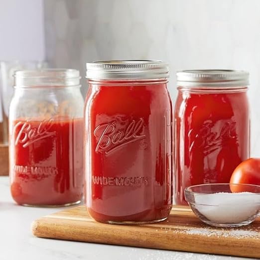 Ball Glass Mason Jars with Lids and Bands, Used - Image 7