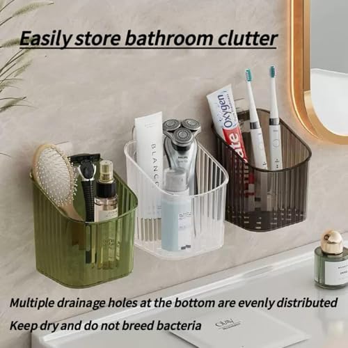 Wall Mount Organizer Bins, 6 Pack, Clear