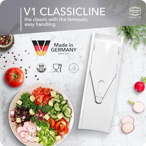 BORNER V1 ClassicLine Mandoline Slicer, White