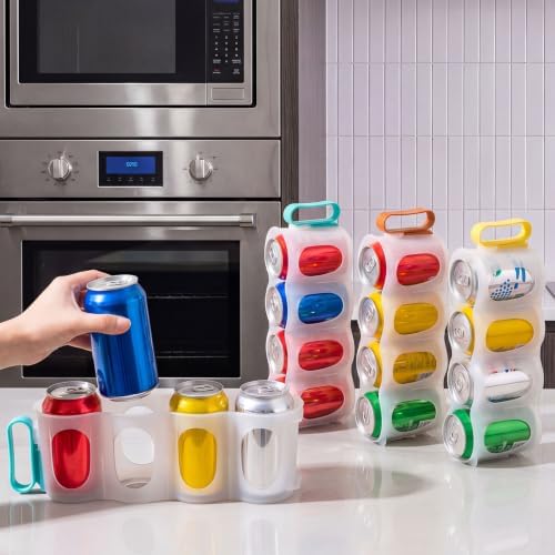 Novabright 6 Pcs Portable Soda Can Organizer with Handle 4-slot