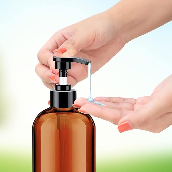 Soap Dispenser with Rust Proof Pump, Waterproof Labels Bathroom, Plastic Hand - Image 2
