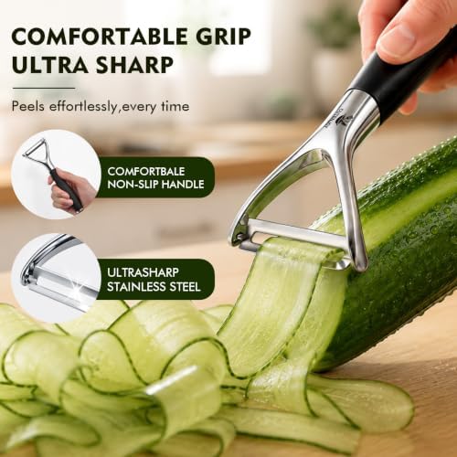 Potato Peeler, Sharp Stainless Steel Blade Peeling Tool