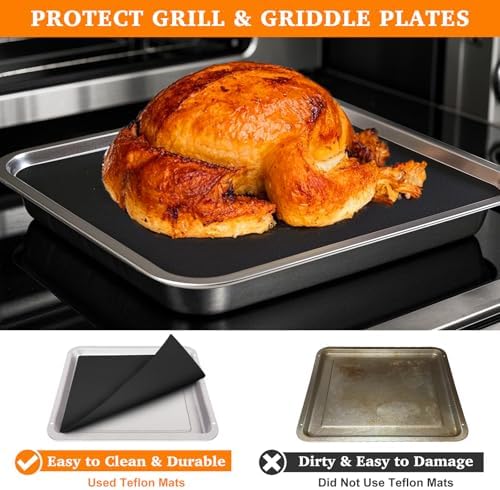 5 PCS Teflon Mats Oven Liner for Emeril Lagasse 26 QT French Door 360