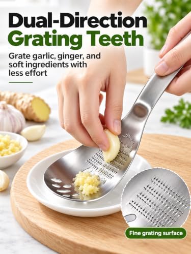 5 in 1 Multifunctional Cooking Spoon, Heavy-Duty Stainless Steel