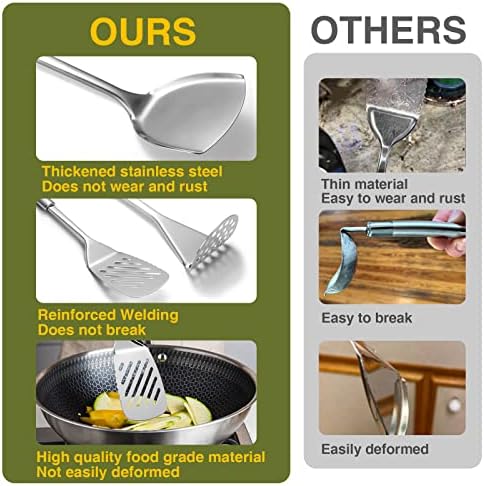 Fungun 28-Piece Stainless Steel Kitchen Utensil Set