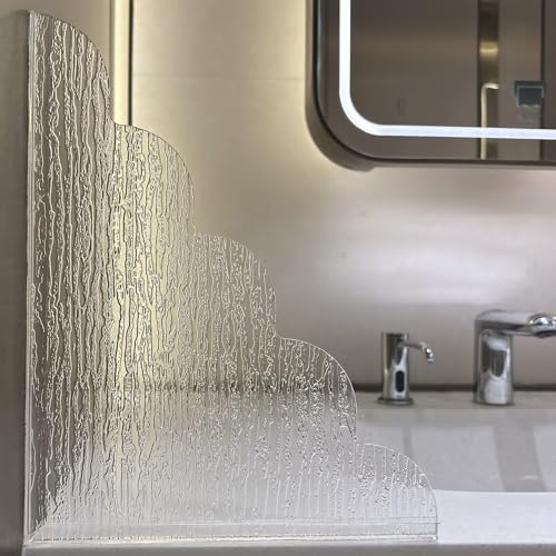 Large Shower Splash Guard, 2 Pack, 9.1 x 11.5 Inch, Waterproof Bathtub