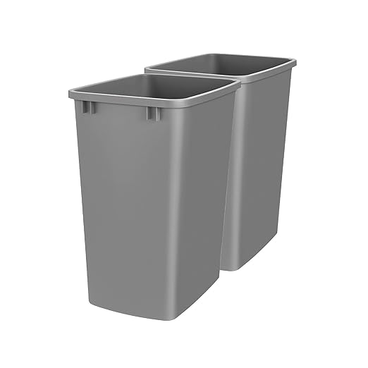 Rev-A-Shelf Polymer Replacement 35 Quart Trash Bin Recycle Waste Garbage by Rev-A-Shelf