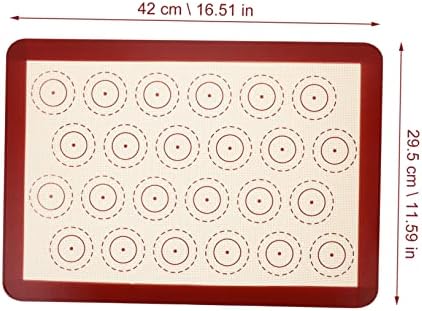 Red Silicone Baking Mat for Oven, Heat Resistant Non-Stick Pastry