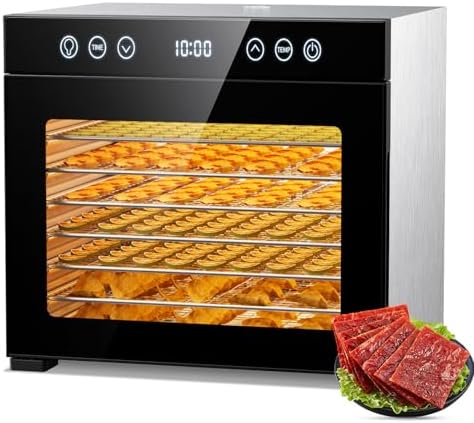 PSIIDAN 8-Tray Stainless Steel Food Dehydrator