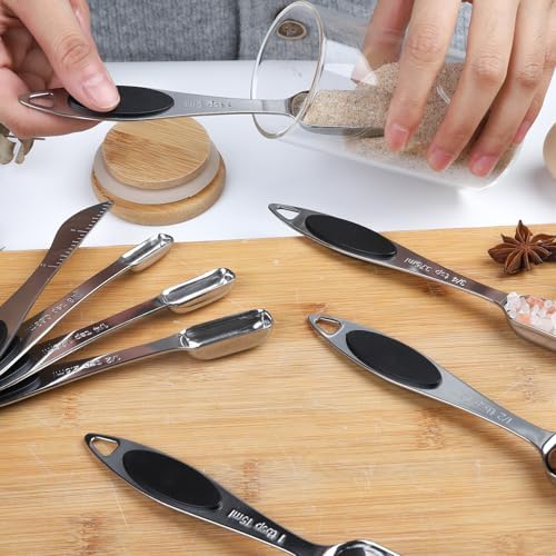 Measuring Cups and Spoons Set of 16 Magnetic Measuring Spoons Set