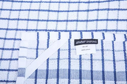 AMOUR INFINI Kitchen Towels Set of 4 - Highly Absorbent, Super Soft
