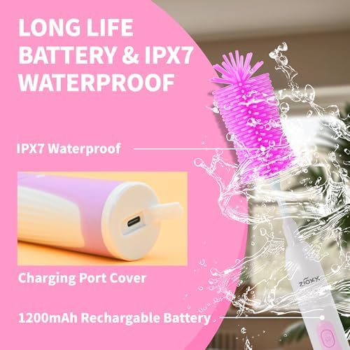 Electric Bottle Brush Cleaner, Portable Electric Baby Bottle Brush