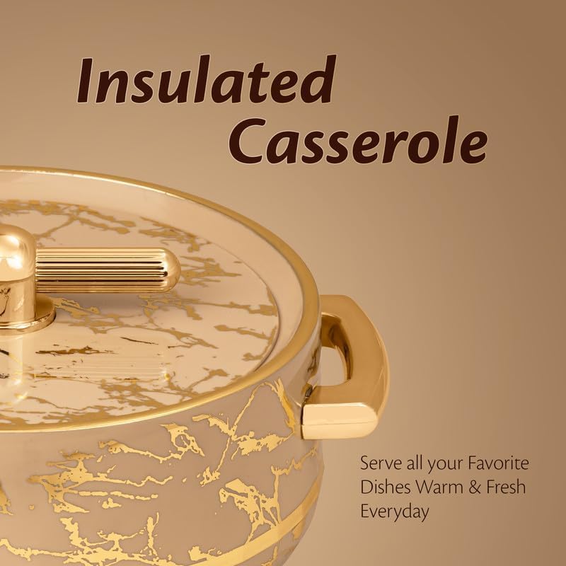 Casserole Inner Steel |BPA Free|Advanced P.U. Insulation|Keeps Food