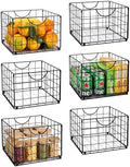 DINGTAI Metal Wire Basket Organizer Foldable Set of 6, Food Storage