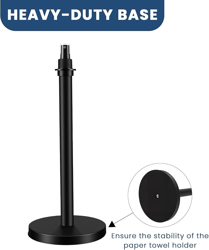 2 in 1 Paper Towel Holder with Spray Bottle, Countertop Paper Towel Holder with - Image 6