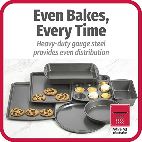 GoodCook Everyday 7-Piece Non-Stick Bakeware Set – 2 Cookie Sheet