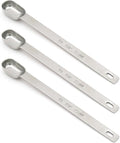3PCS 1/2tsp Single Measuring Spoon, Stainless Steel Long Handle Individual by BERYLER