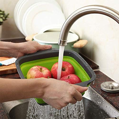 Easy Storage Folding Kitchen Strainer - Collapsible Colander - 8.50" x