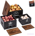 Potato and Onion Storage Bin, 3Pcs Fresh Vegetable Garlic and Onion