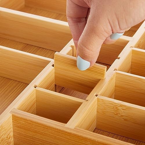 Juvale Drawer Organizer Tray - 8-Slot Drawer Divider for Utensils