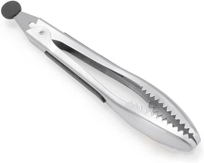 Stainless Steel Kitchen Tongs 2-Piece Set, 8.8-Inch Food Tongs, High - Image 6