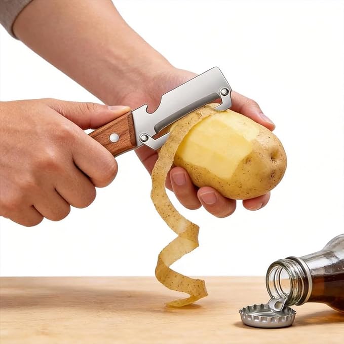 2PCS Multifunctional Vegetable Peeler, 2-in-1 Multifunctional Stainless Steel - Image 7