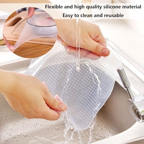 Silicone Bowl Lids, 3 Different Sizes, Reusable
