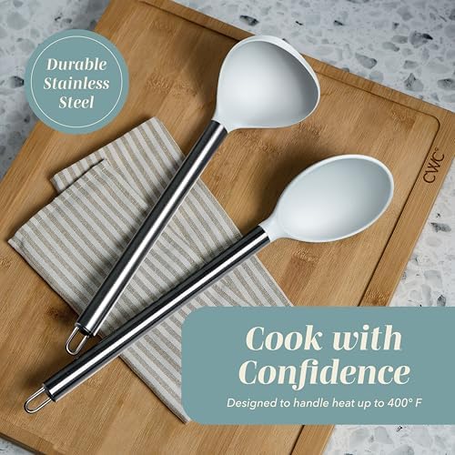 COOK WITH COLOR Silicone Cooking Utensils, 10 Pieces, Teal