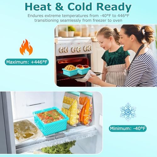 Silicone Freezer Molds for Soup Cube - 2-Cup Freezer Storage Container