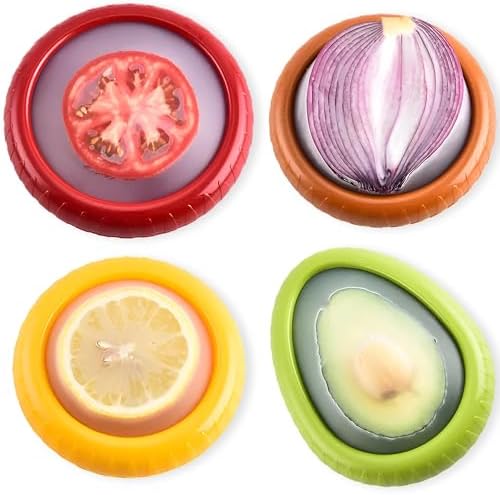 4-Piece Silicone Avocado Savers for Fridge