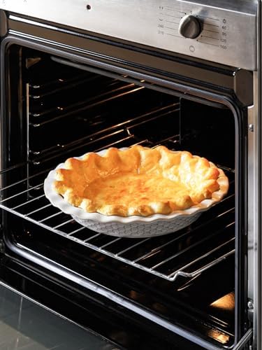 LE TAUCI Pie Pans for Baking 9 Inch, Ceramic Pie Plate for Apple Pie