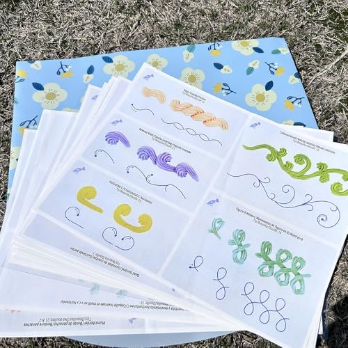 Cake Practice Decorating Board Set with Storage Bag, 23 Sheets Icing