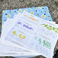 Cake Practice Decorating Board Set with Storage Bag, 23 Sheets Icing