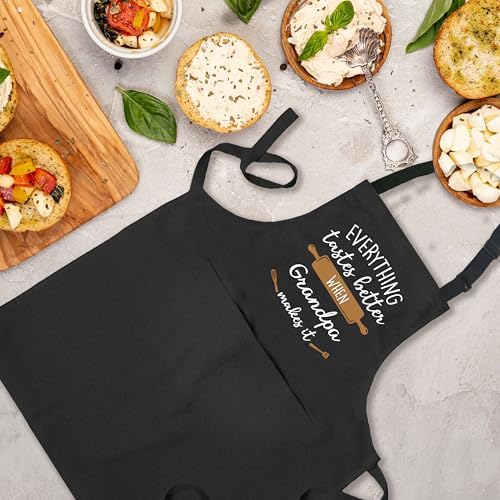 Grandpa Apron, Grandpa Gifts, Grandpa Gifts from Grandkids, Cooking