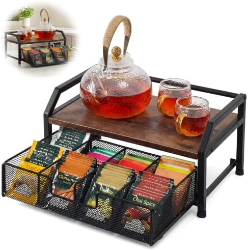 Tea Bag Organizer, Tea Holder for Countertop